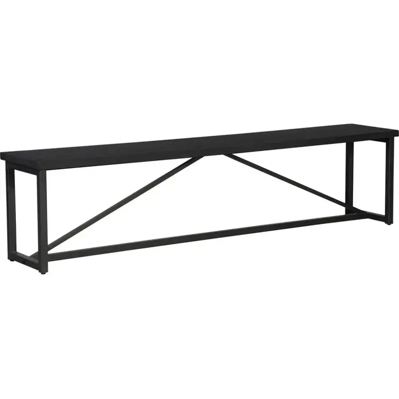 Sierra Black Wood-And-Steel Entry Bench 1