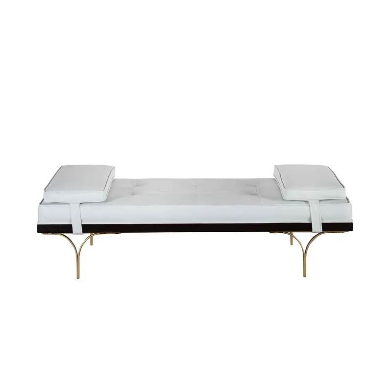 Sigmund Soft Faux Leather Chaise Lounge 1