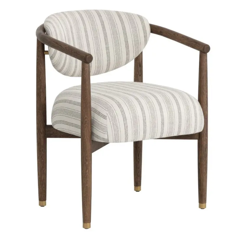 Sigrid Modern Fabric Dining Armchair 1