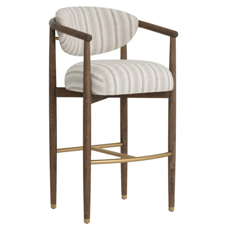 Sigrid Soft-Seat Fabric Barstool For Counter Or Kitchen 1
