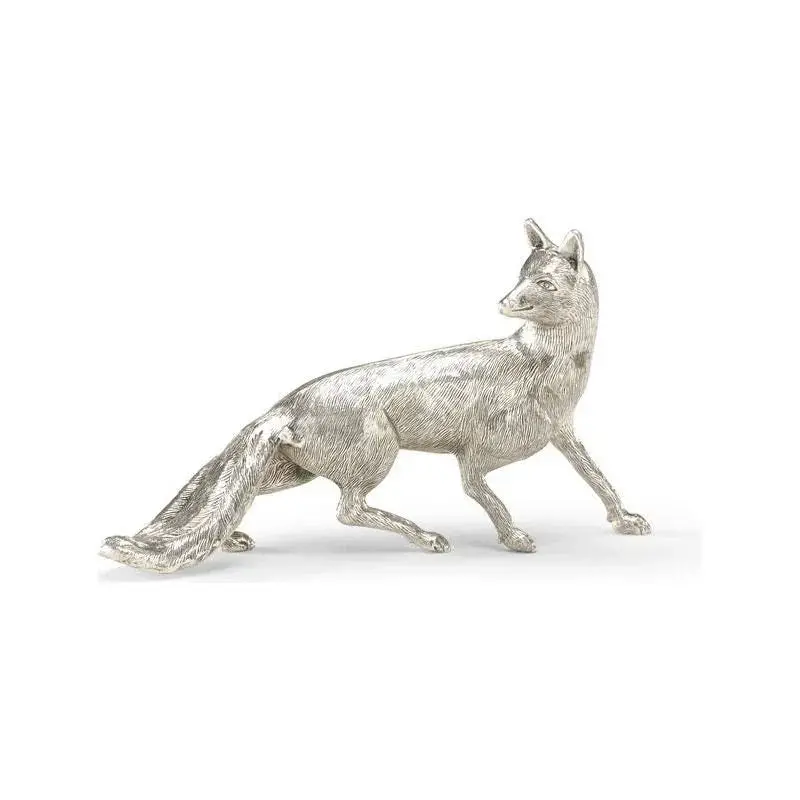 Silver Fox Nature-Inspired Accent Sculpture 1