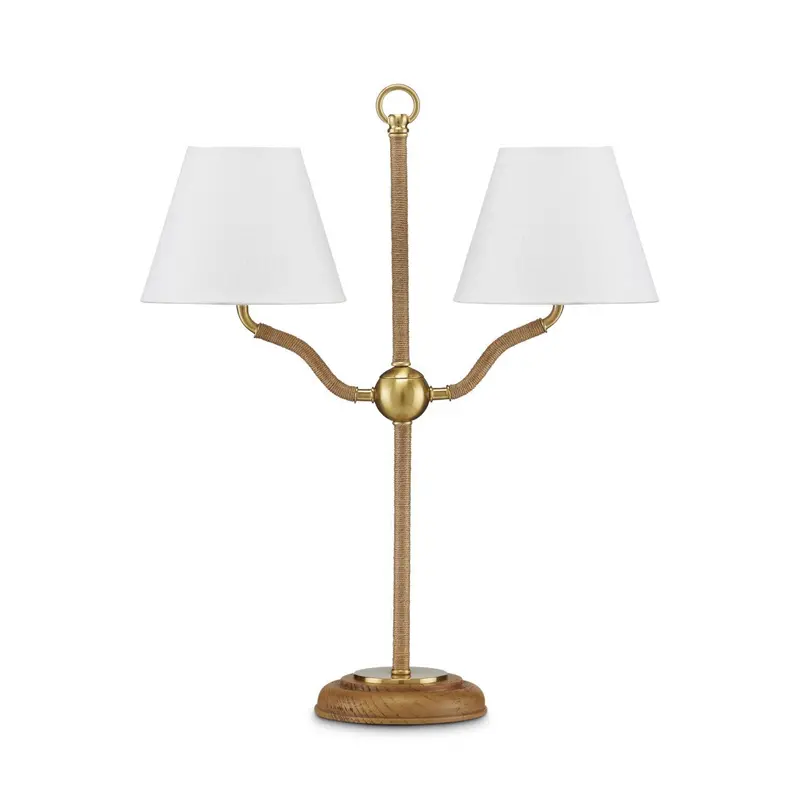 Sirocco Jute Rope Desk Lamp With Warp Detail 1