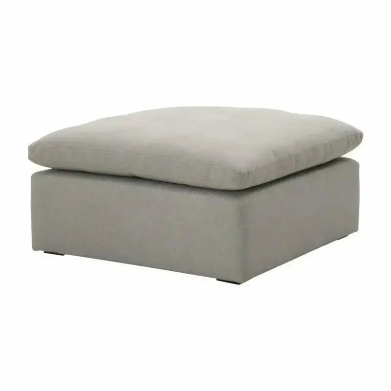 Sky Modular Square Ottoman In Grey Livesmart Fabric 1