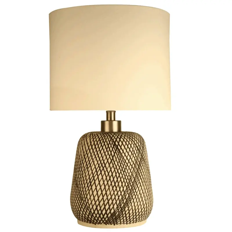 Skye Swirled Ceramic Table Lamp With Modern Artisan Design 1
