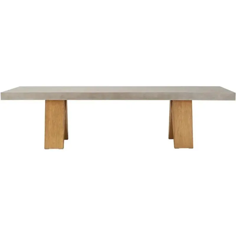 Slate Grey Clip 87-Inch Concrete Outdoor Dining Table 1