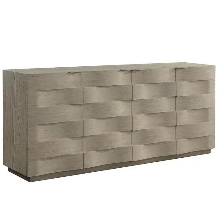 Soft-Closing Wooden Sideboard With Integrated Handles 1