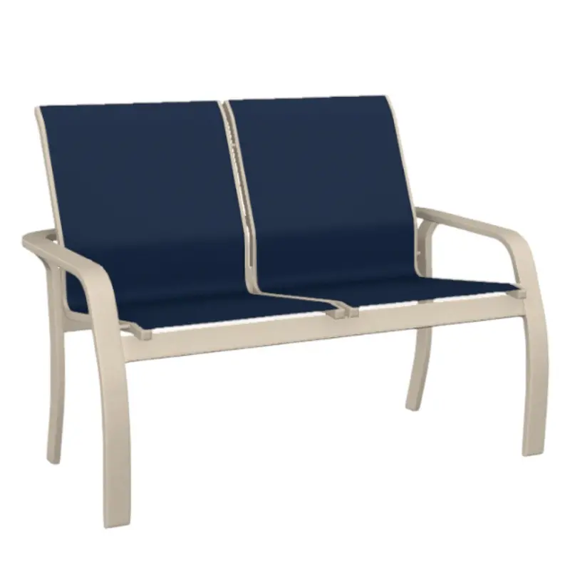 Soho Sling Two-Seater Outdoor Loveseat – Sling-Weave Style 1