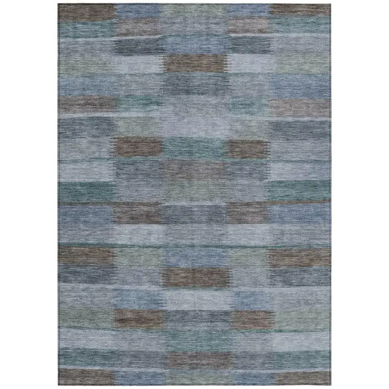 Solvia Blue All-Weather Area Rug – Indoor-Outdoor Use, Anti-Slip & Washable 2