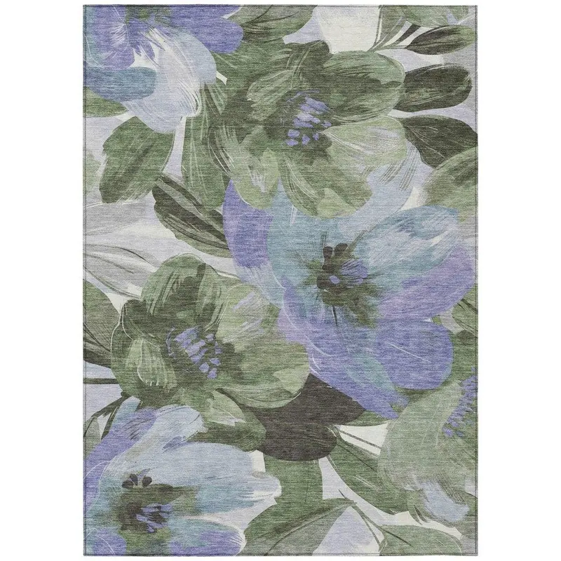Spindleya Green Natural-Look Outdoor Rug 2