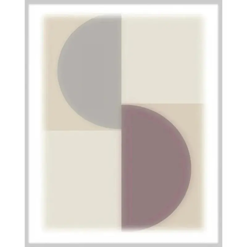 Split Circle Ii Balanced Abstract Floating Canvas Art 1