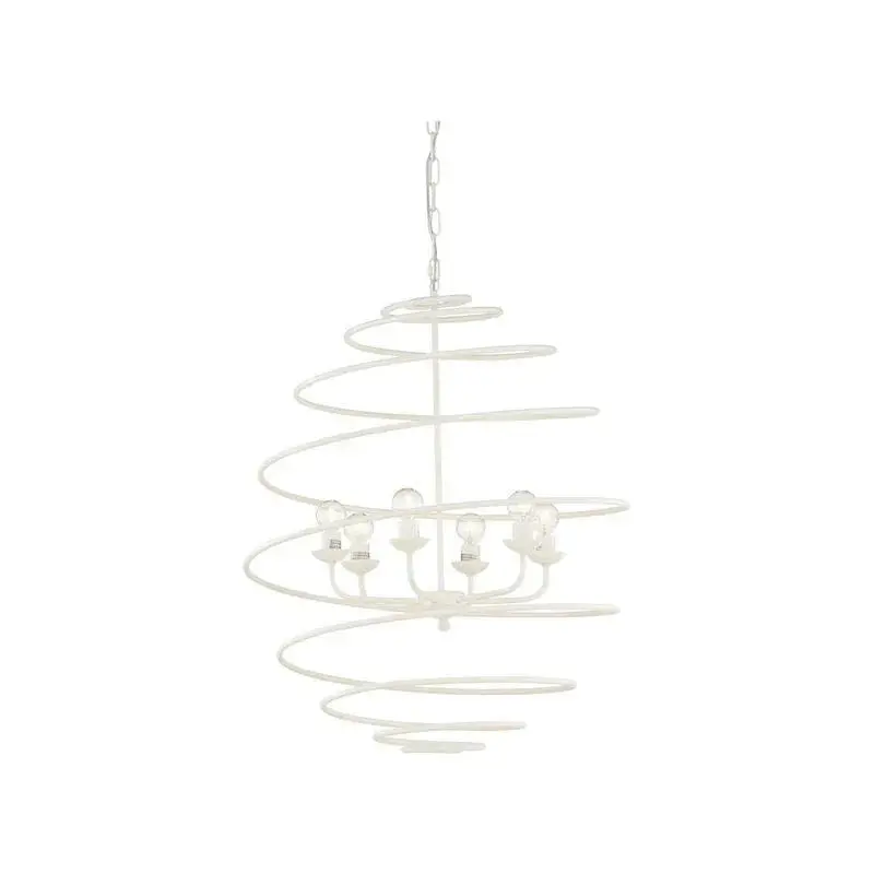 Spyral White Chandelier – Italian Craftsmanship 1