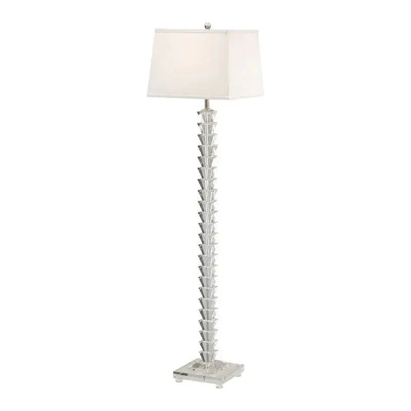 Stacked Crystal Floor Lamp – Glamorous Refractive Uplighting Fixture 1