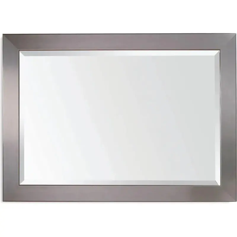 Stainless Steel Dual-Orient Wall Mirror – Silver Finish 1