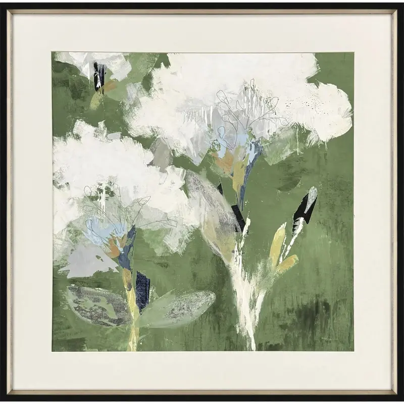 Starlight-Inspired Wall Art In Bright White Wood Frame 1