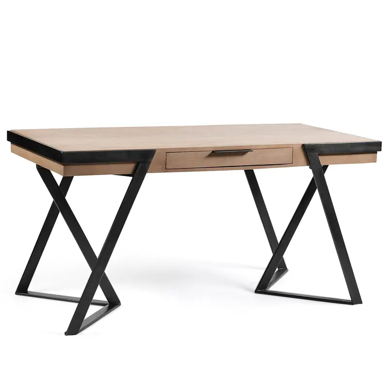 Steinbeck Executive Office Desk With Solid Wood Top 1