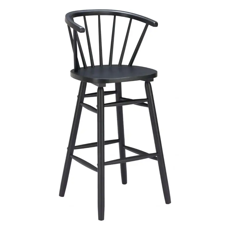 Stenger Hand-Painted Wooden Bar Stools – Set Of 2 1