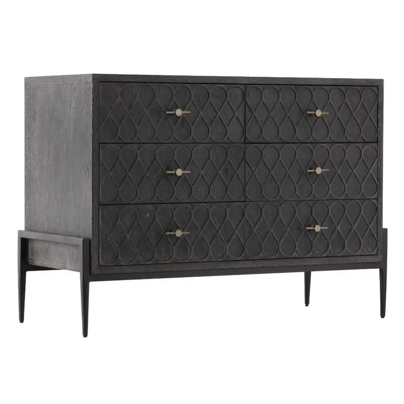 Stevens Six-Drawer Solid Wood Dresser 1