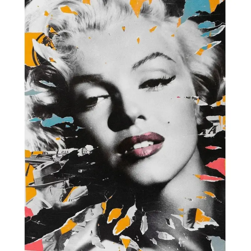 Stir Abstract Floating Canvas Art Print 1