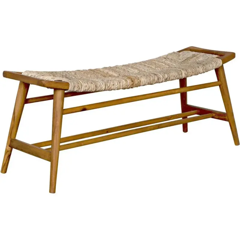 Stockholm Woven-Seat Bench – Scandinavian-Inspired Seating 1