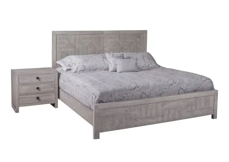 Studio 20 Modern Wooden Panel Bed Frame 1