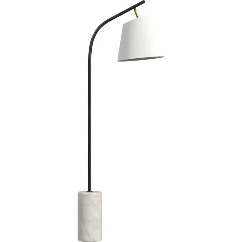 Studio Black Marble And Metal Floor Lamp 1