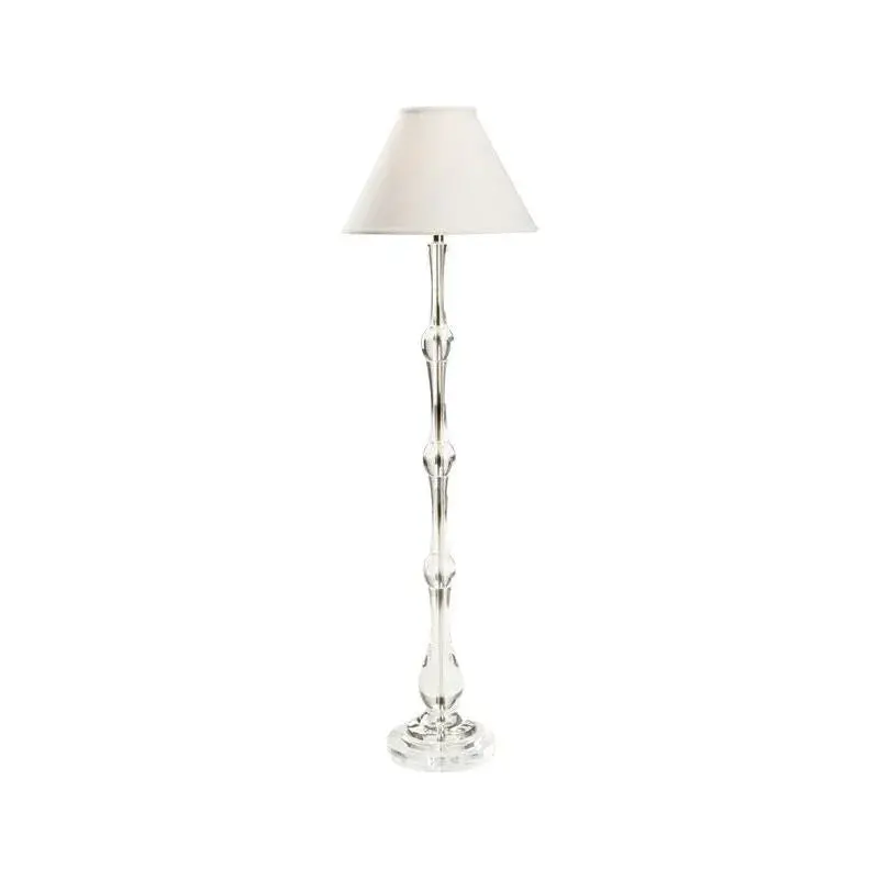 Stylish Floor Lamp With Crystal-Embedded Frame And Contemporary Silhouette 1