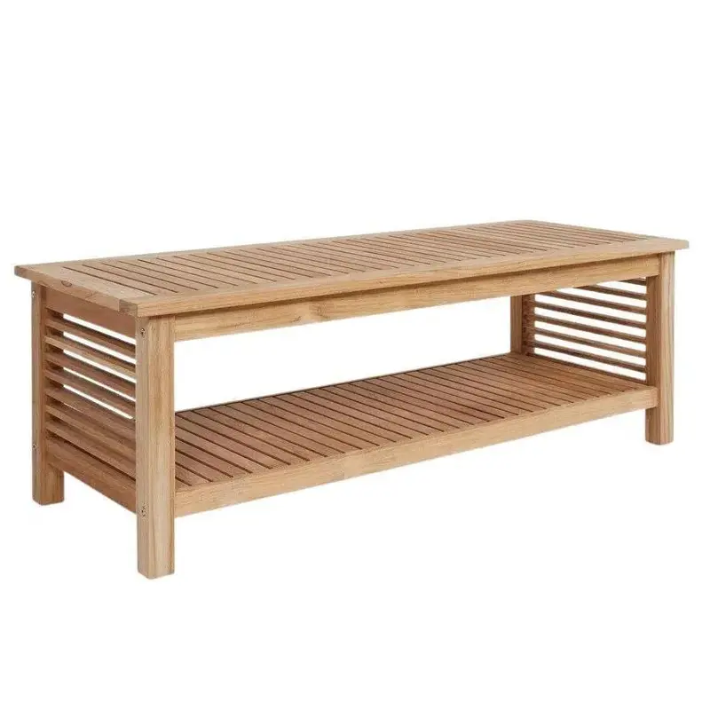 Summer Teak Rectangular Patio Coffee Table 1