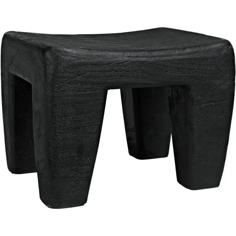 Sumo Square Solid Wood Footstool 1