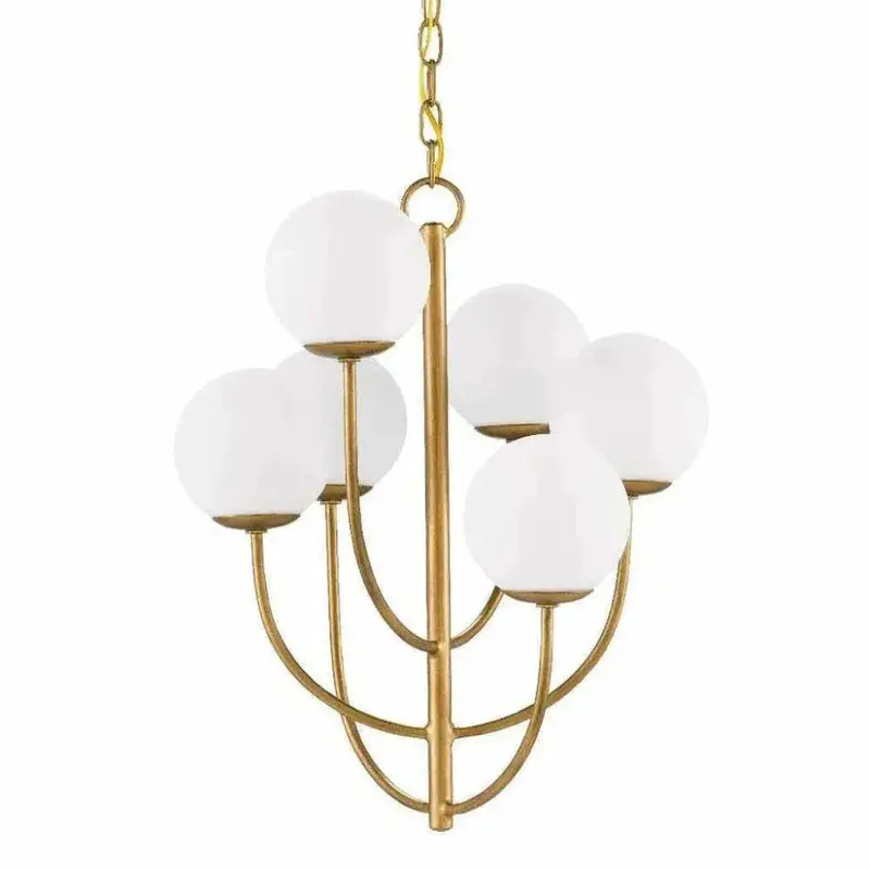 Sunnylands Chandelier In Polished Brass 1