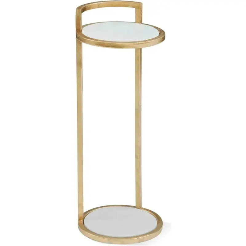 Surrey Round Scatter Table With Sleek Metal Frame 1