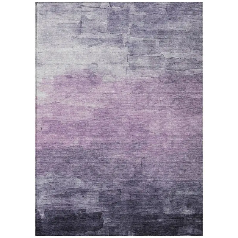 Sylari Purple Modern Indoor-Outdoor Rug – Compact & Machine-Washable 2