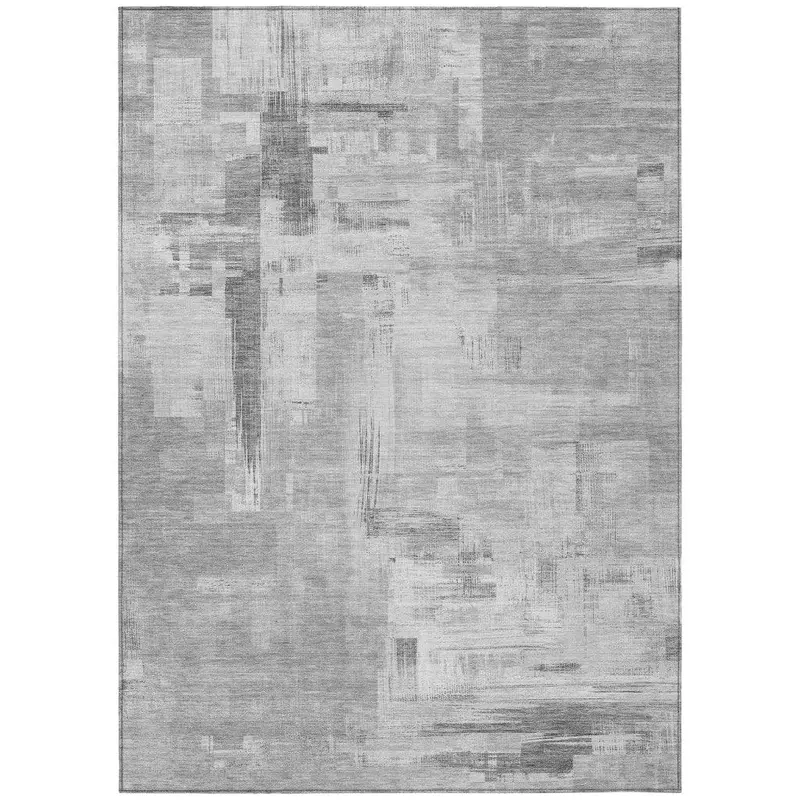 Syrene Gray All-Weather Low-Maintenance Rug 2