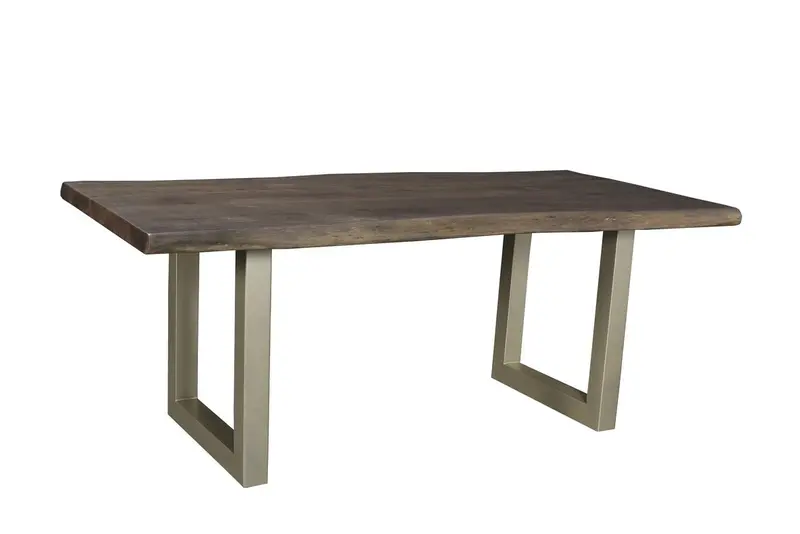 Taj Solid Wood-Top Rectangular Dining Table 1