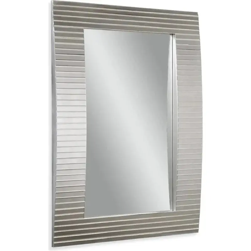 Tambour Silver Mdf Vertical Wall Mirror 1