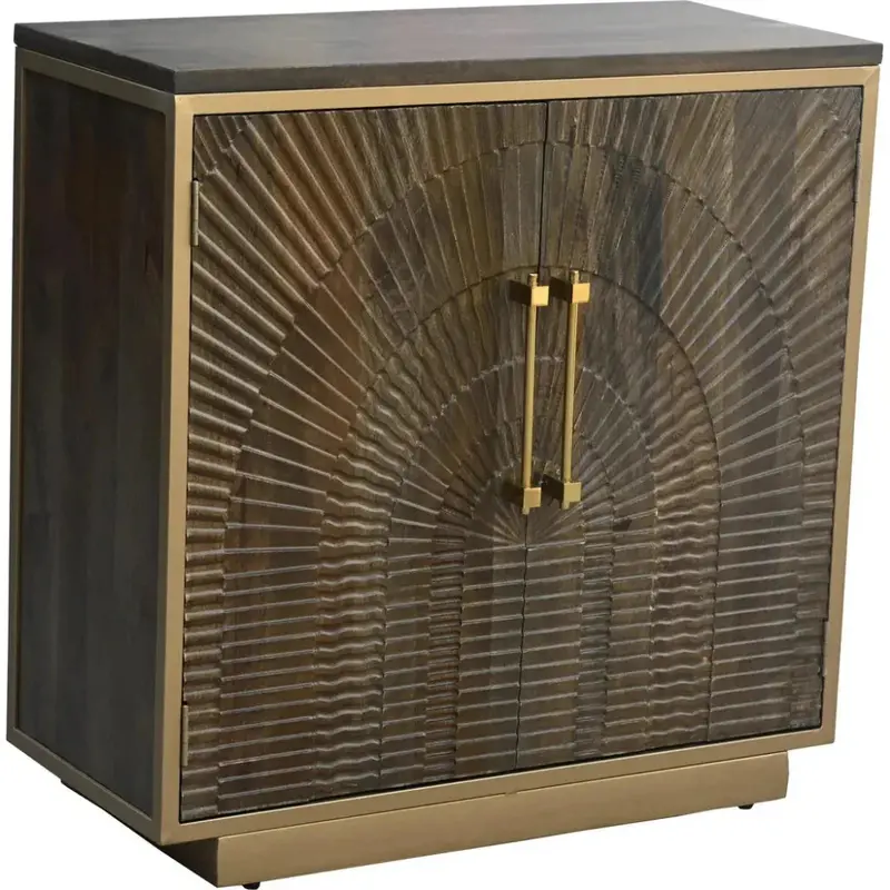 Tamreth Two-Tone Brown Accent Cabinet With Two Doors 1