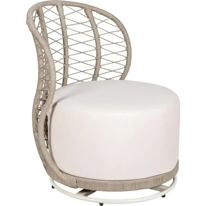 Tan Baltic Swivel Lounge Chairs – 2-Piece Outdoor Seating 1