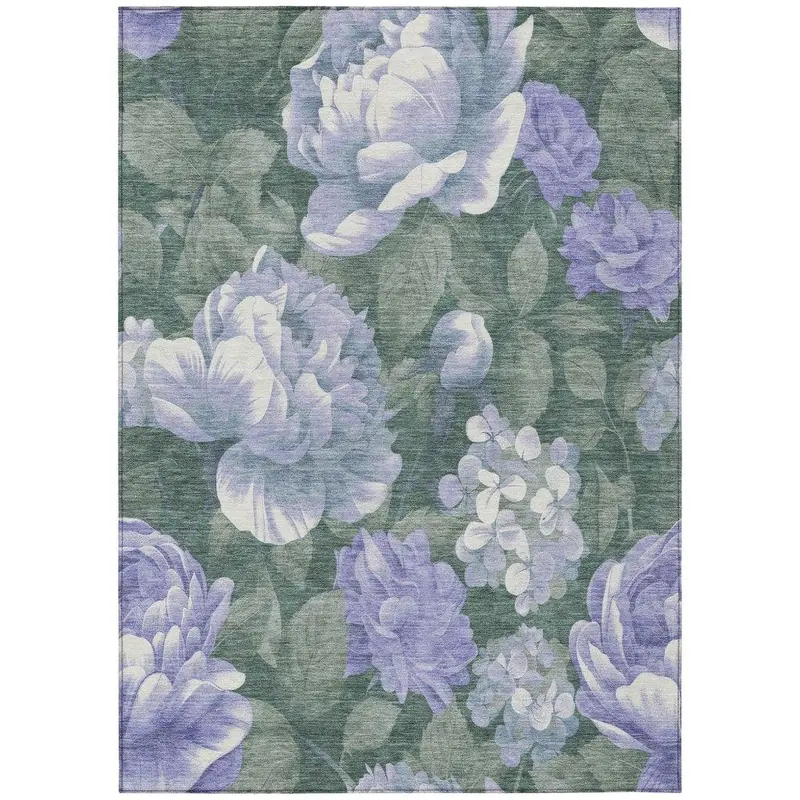 Tanarra Deep Purple Washable Indoor/Outdoor Area Rug 2