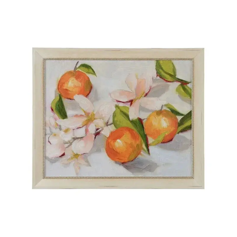 Tangerine Blossoms Ii Gold-Framed Art Print 1