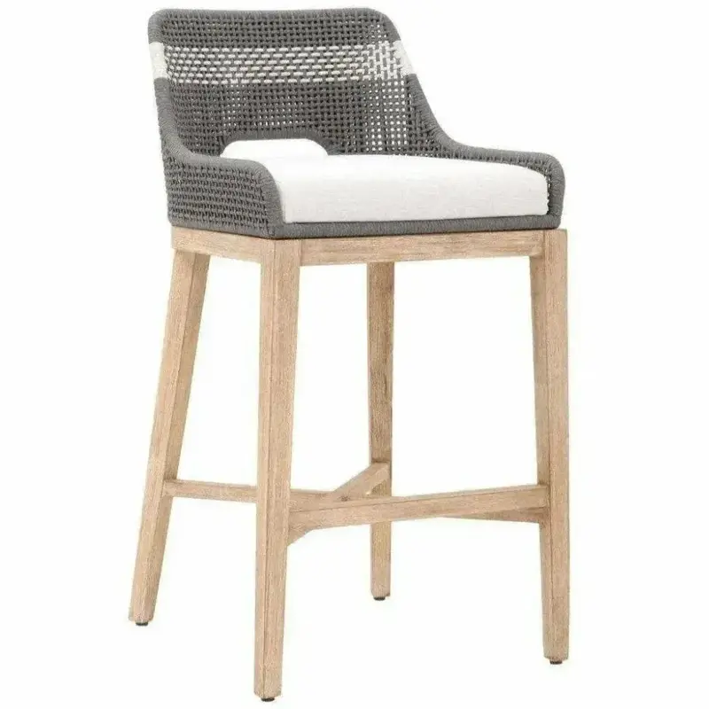 Tapestry Dove Rope Barstool – Wooden Frame With Textured Rope Detailing 1