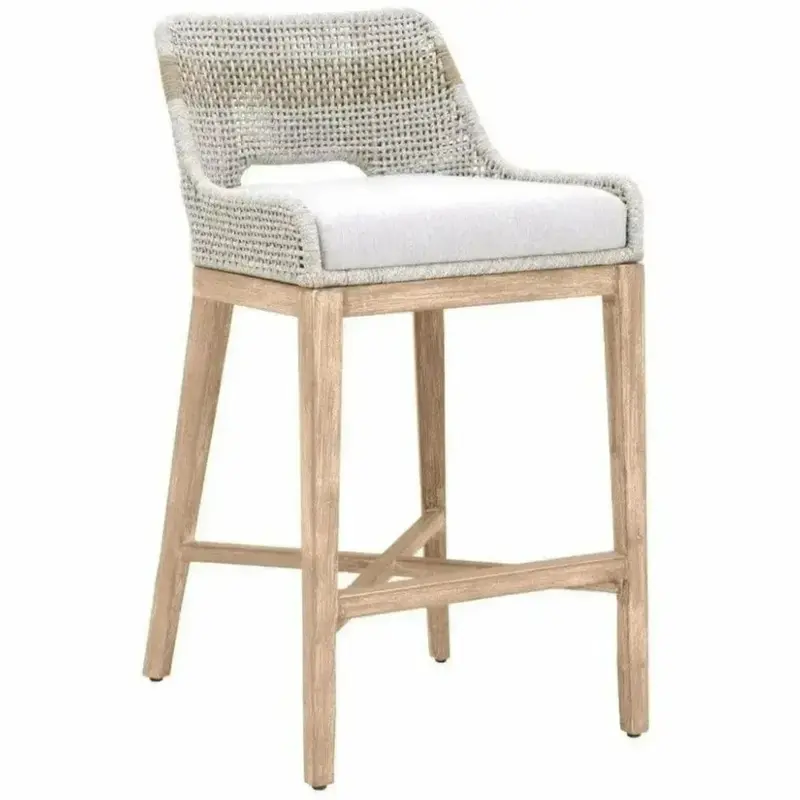 Tapestry Taupe Rope Barstool 1
