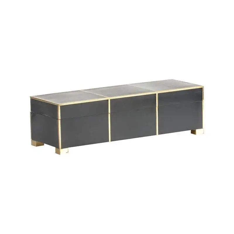 Tate Resin Decorative Box With Smooth, Contemporary Finish 1