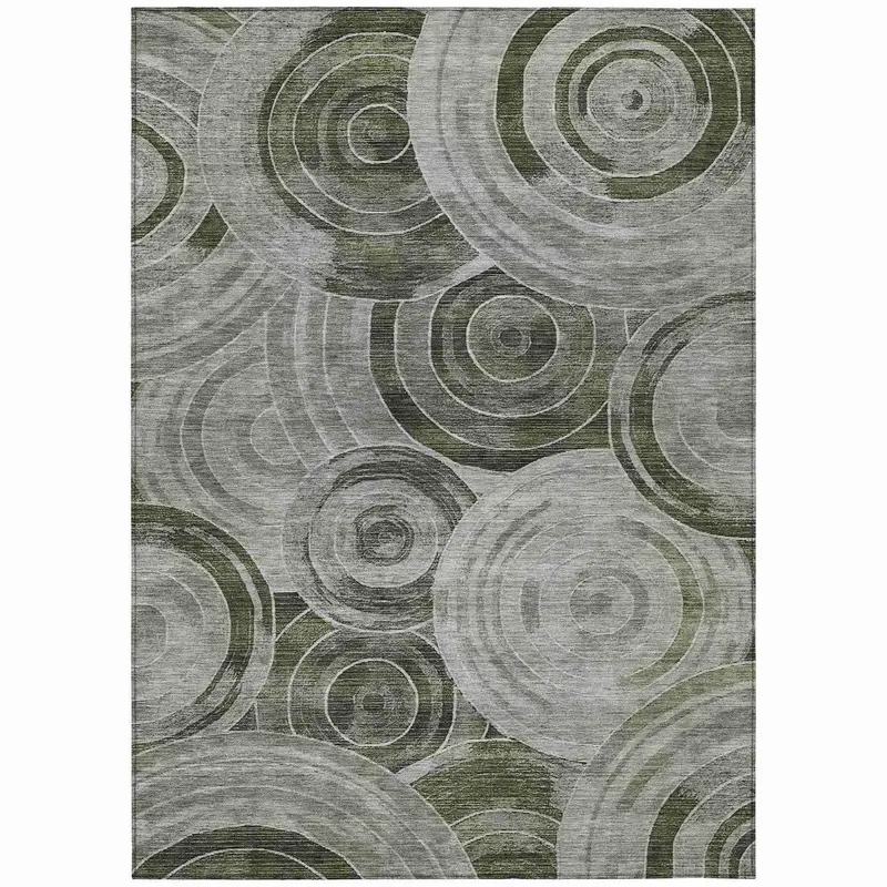 Taupe Washable Indoor-Outdoor Area Rug By Jaelain 1