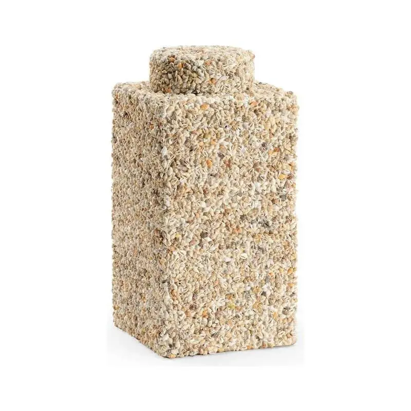 Tea Caddy Shell Charm Sculpture – Coastal Accent 1