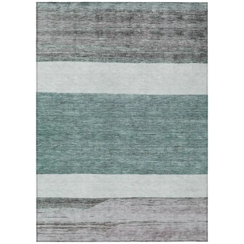 Teal Chantissa Outdoor Area Rug – Fade-Resistant & Low-Pile Design 2