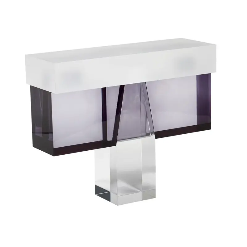 Tee Kumiki Puzzle Sculpture In Transparent Acrylic 1