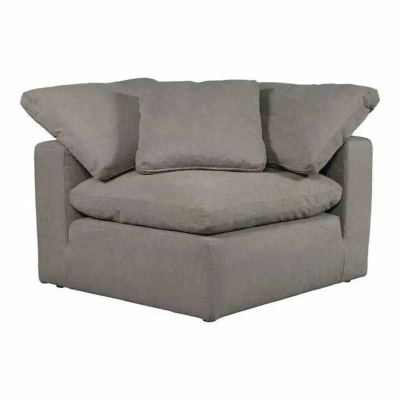 Terra Grey Stain-Resistant Modular Corner Chair 1