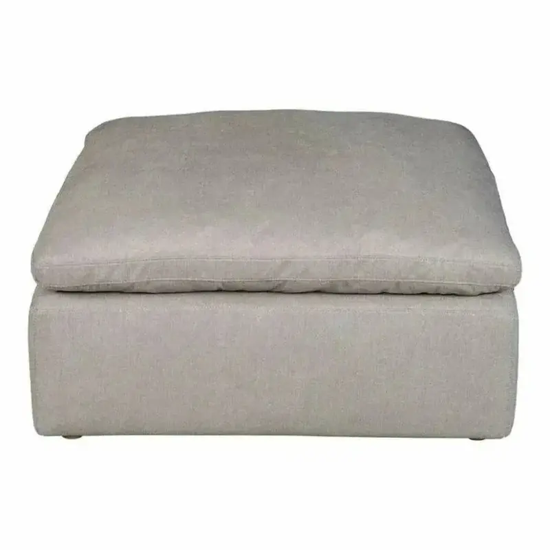 Terra Grey Stain-Resistant Modular Ottoman 1