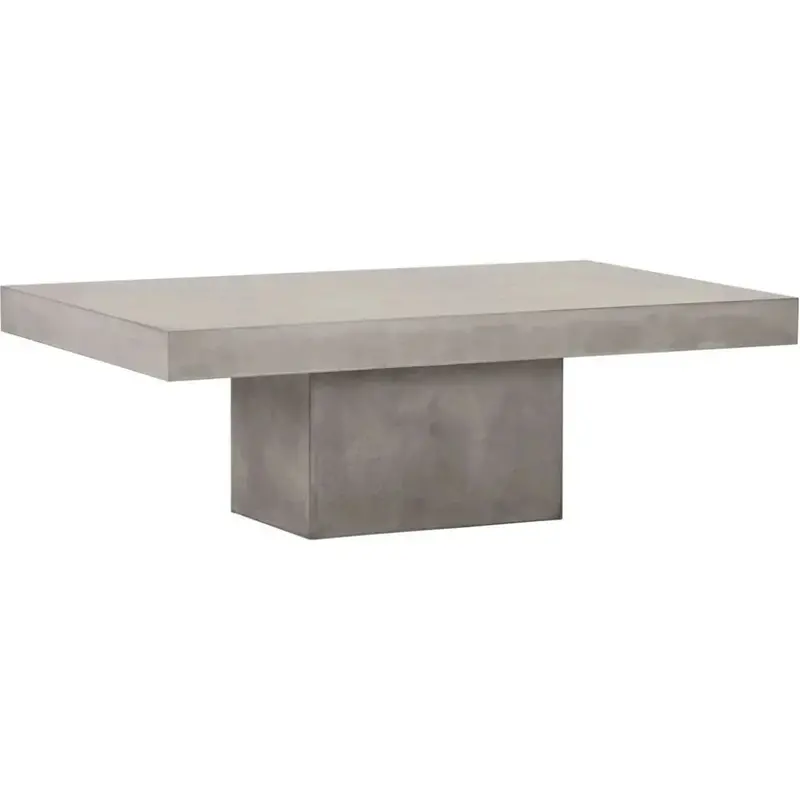 Terrace Slate Gray Concrete Outdoor Coffee Table 1