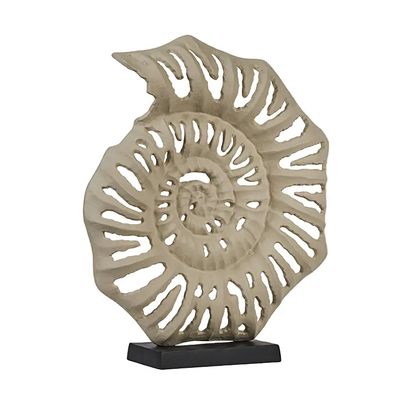 Thalia Coastal-Inspired Sculpture – Aluminum Shell Form 1