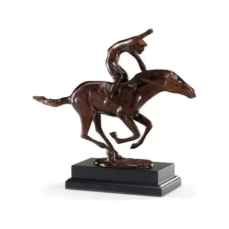 The Racer Brown Brass Art Sculpture 1